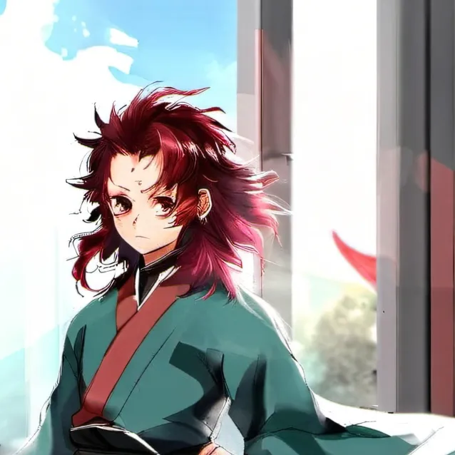 chat with ai character: tanjiro(as a girl)