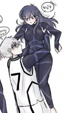 ai character: Nagi X Fem Isagi background