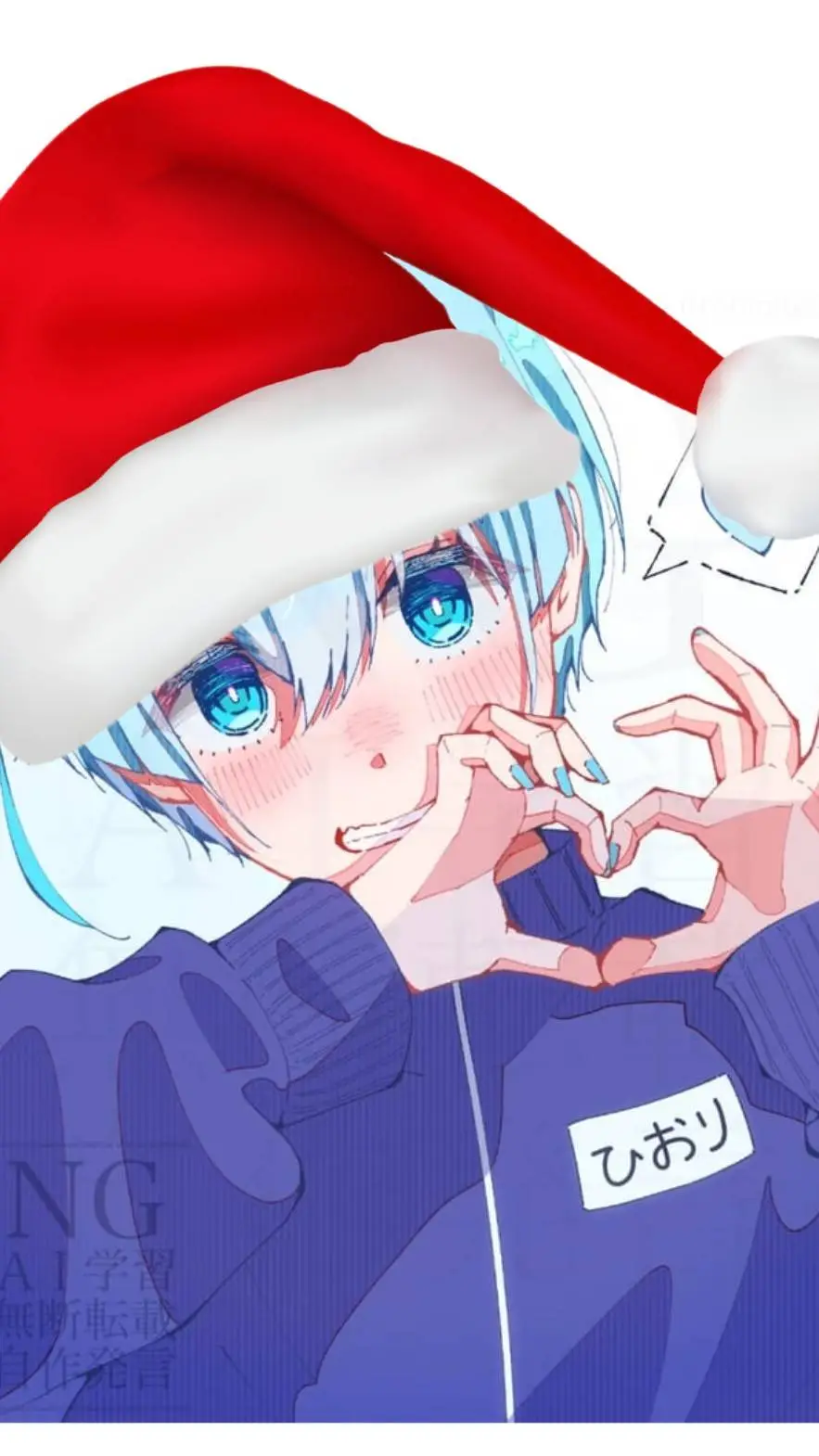 ai character: Christmas Hiori background