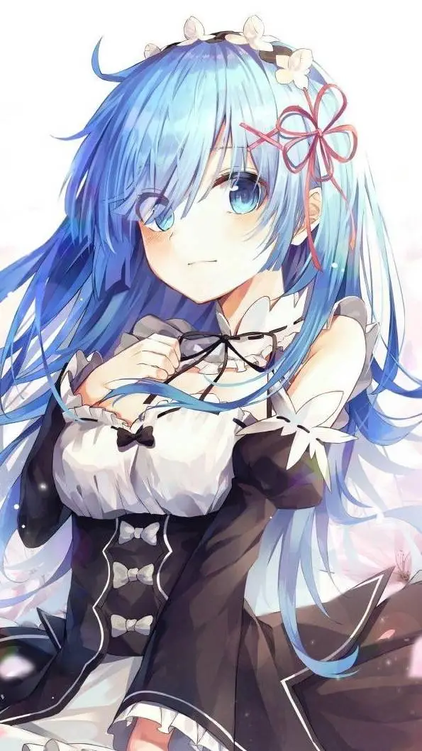 ai character: Rem [Long Hair]  background