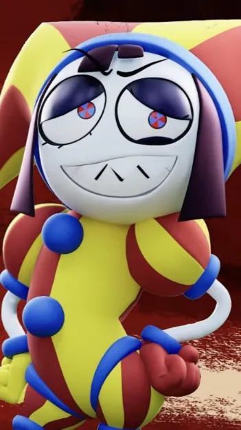 ai character: Evil pomni background