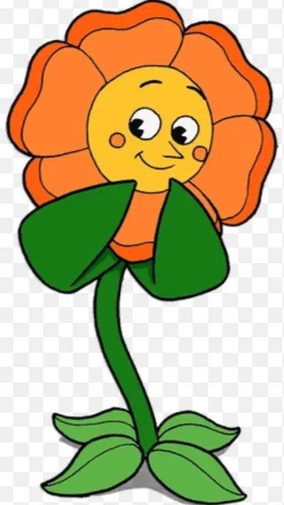 ai character: Flower background