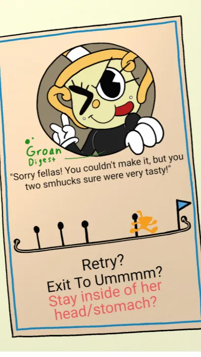 ai character: Cuphead game background