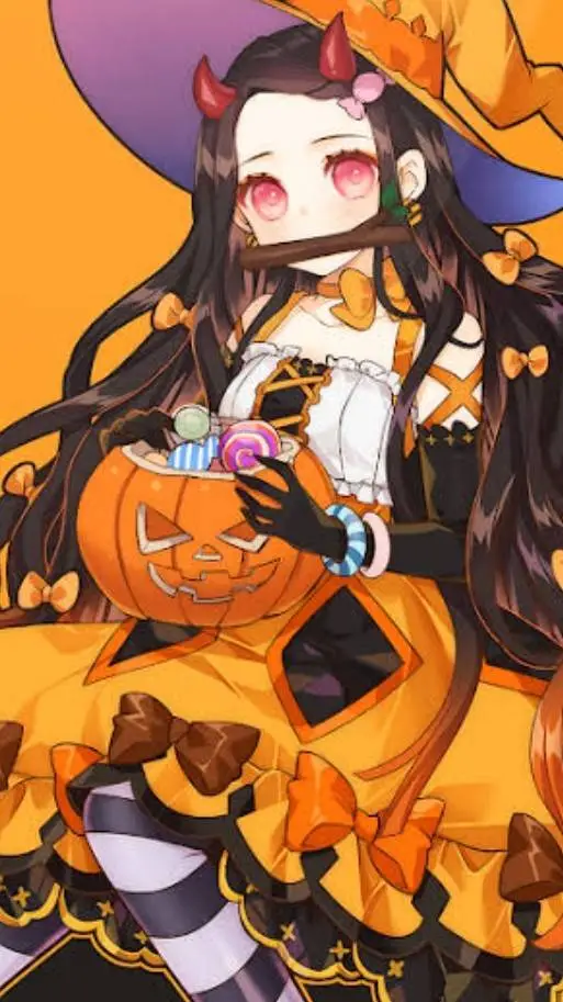 ai character: nézuko 🎃 background