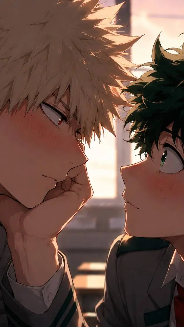 ai character: bakugo x deku  background