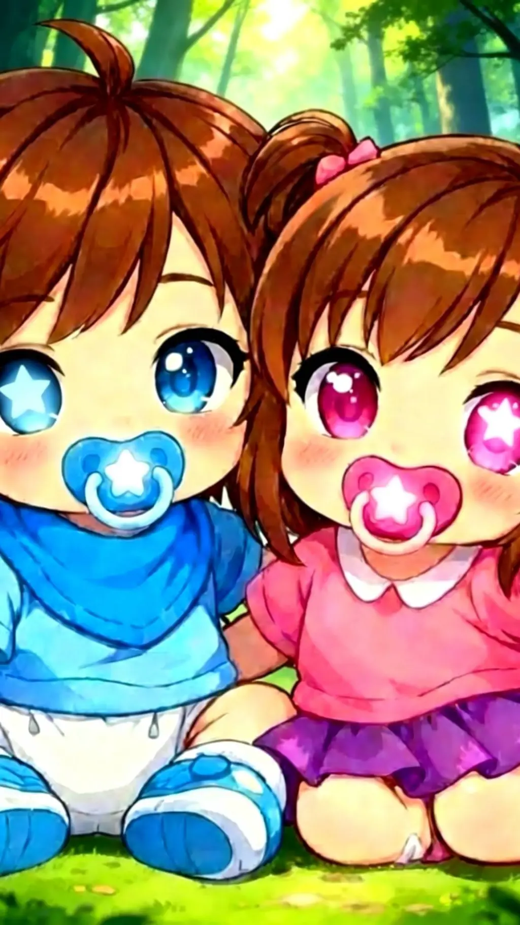 ai character: Olie y Lia background