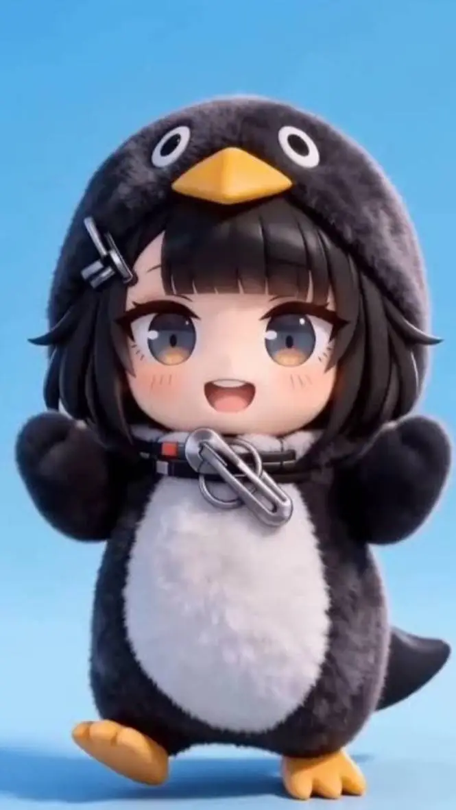 ai character: gugugaga penguin background