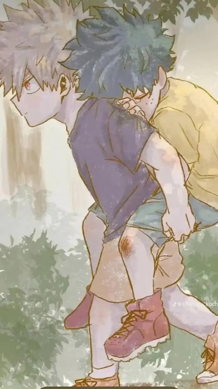 ai character: bakudeku💚🧡 background