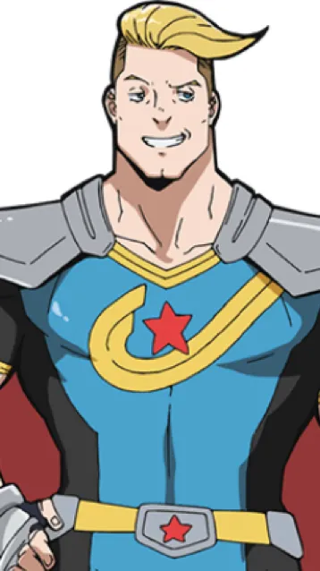 ai character: Captain Celebrity  background