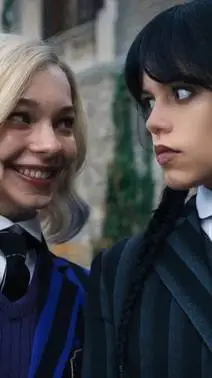 ai character: Wednesday And Enid background