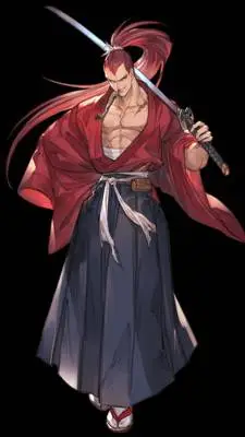 ai character: kibagami genjuro  background