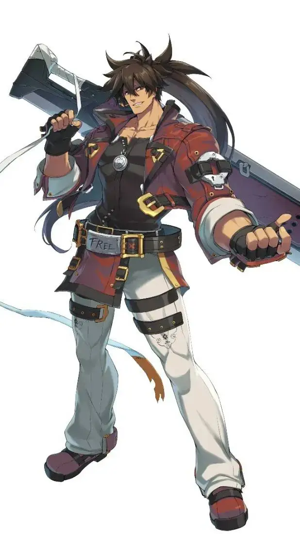 ai character: Sol badguy  background
