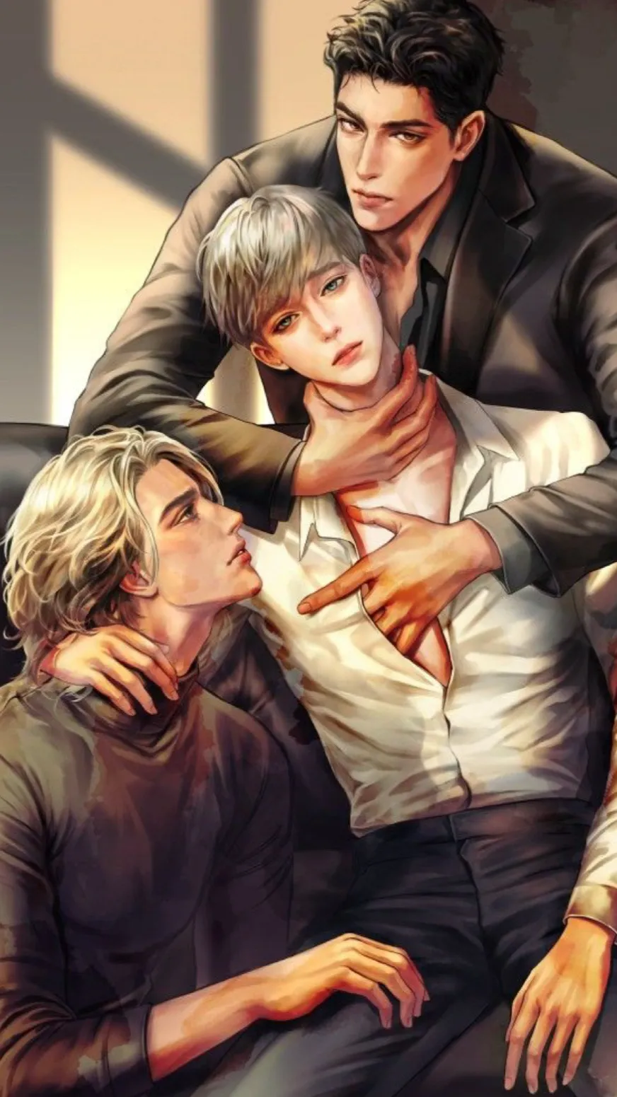 ai character: Julio and James background