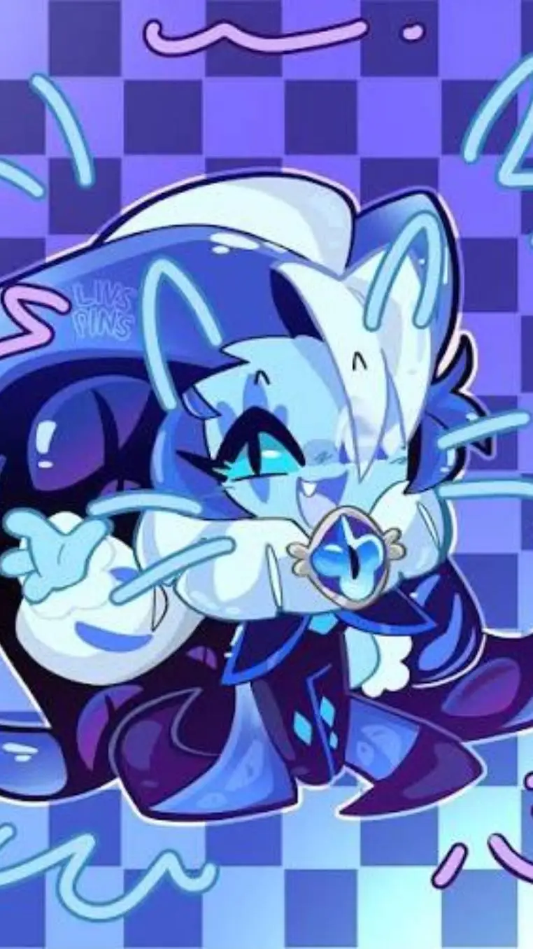 ai character: shadow milk cookie background