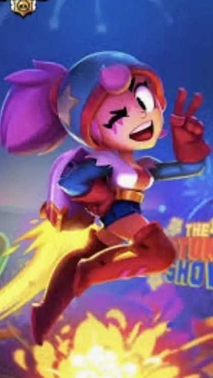 ai character: Brawl Stars Janet background