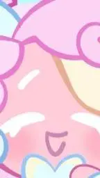 ai character: cream unicorn background