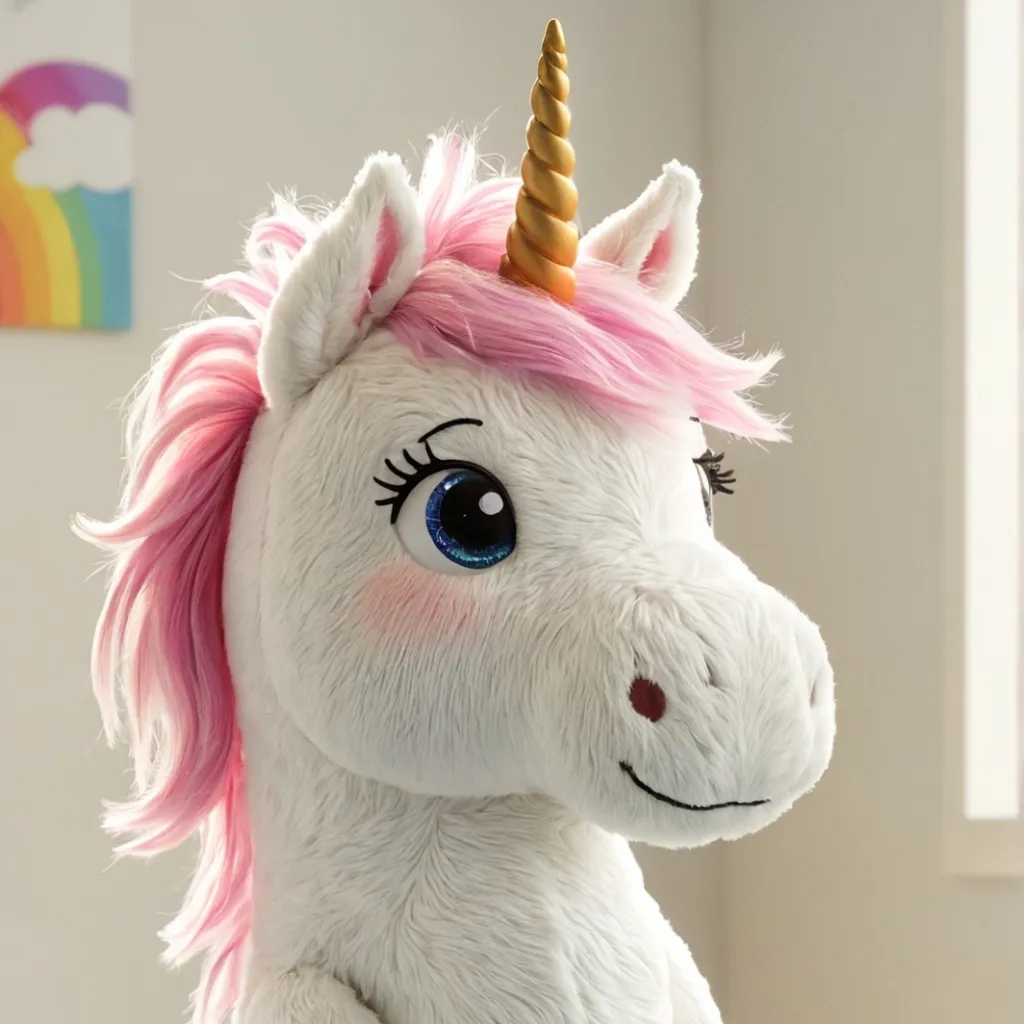chat with ai character: Your plush rainbow