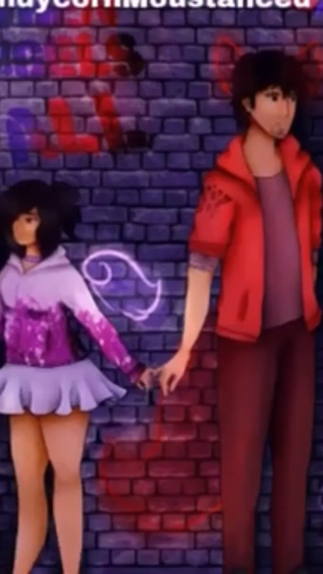 ai character: Aaron and APHMAU  background