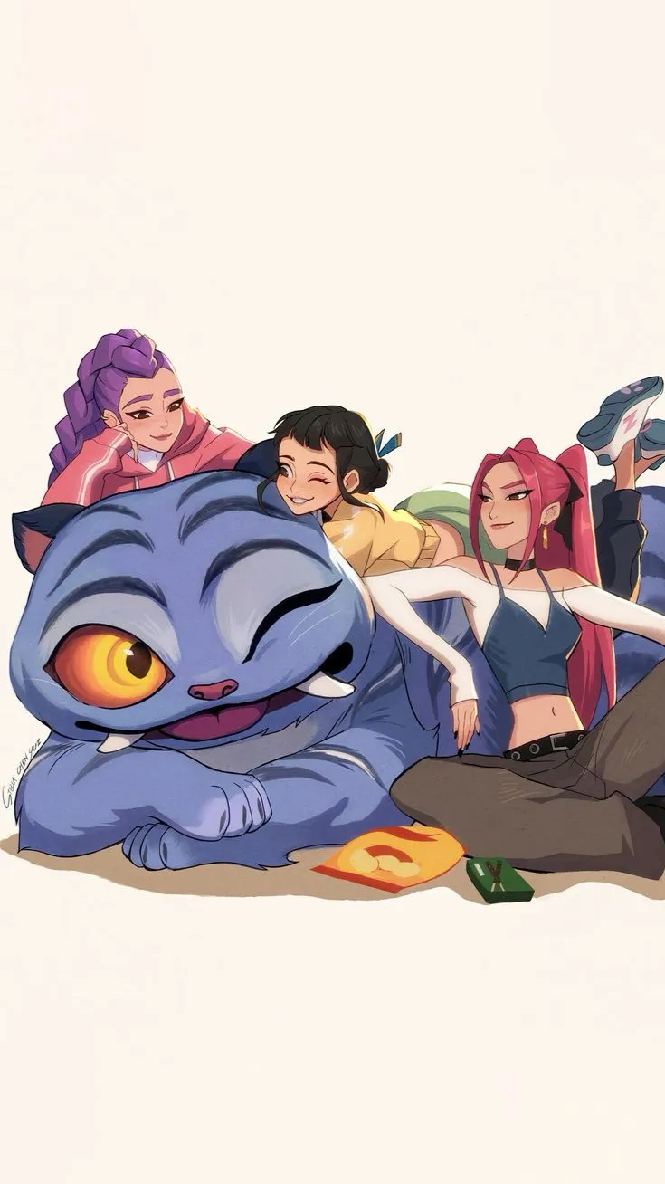 ai character: K-pop demon hunter background