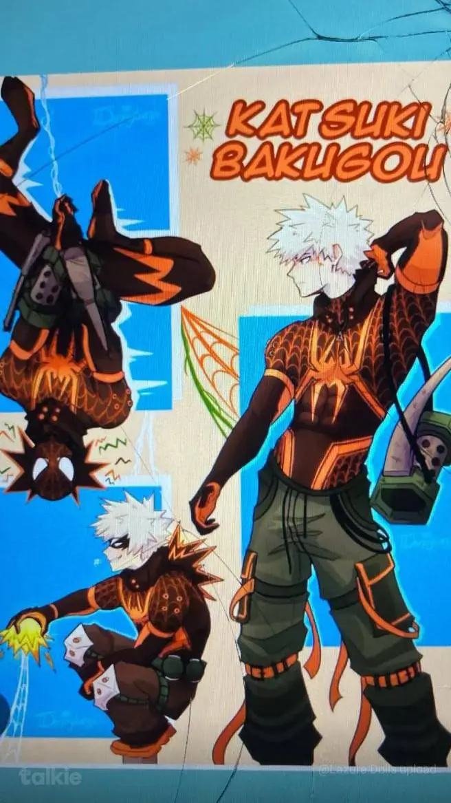 ai character: !Bakugo Spiderman! background