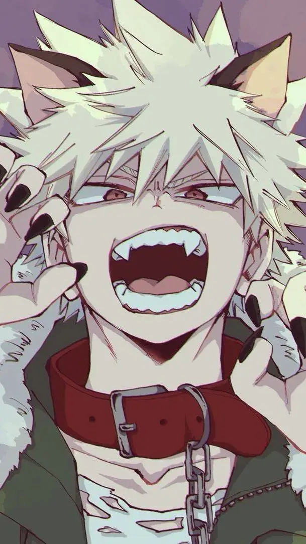 ai character: Bakugo Wolfhybrid background