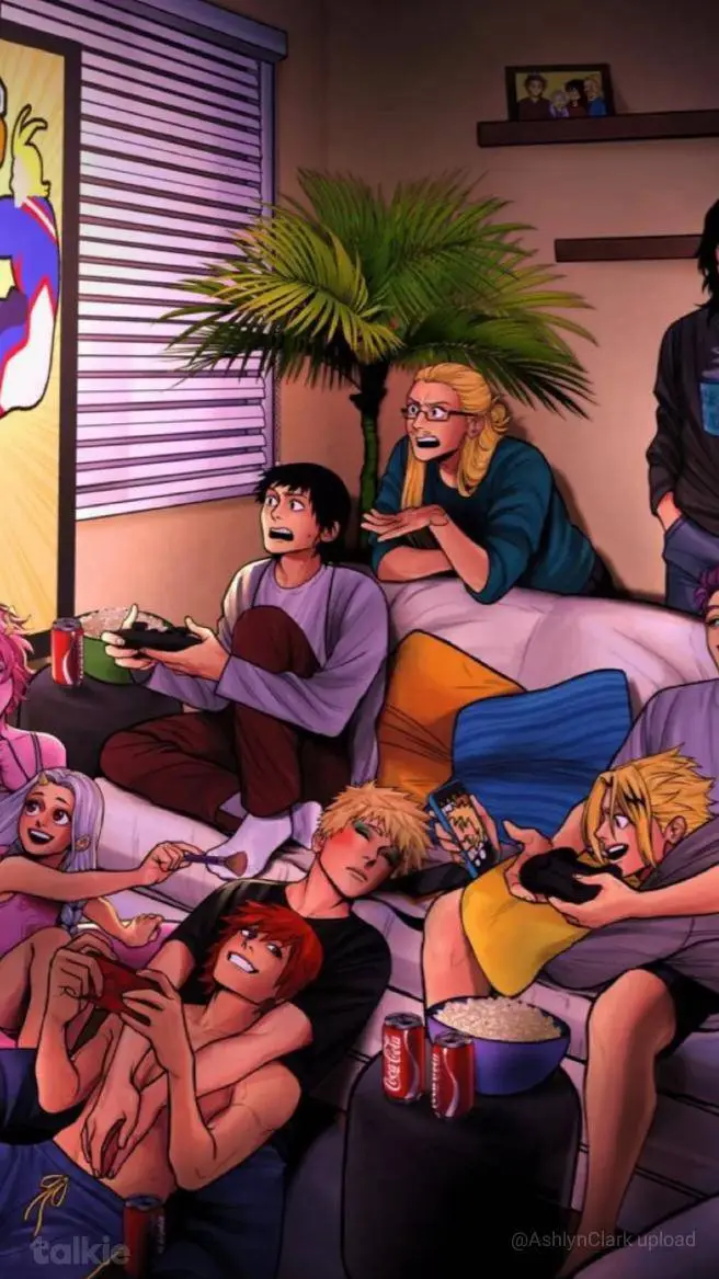 ai character: Mha sleepover!!!  background