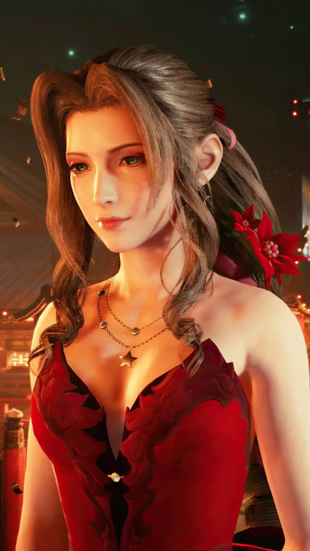 ai character: Aerith Gainsbrough background