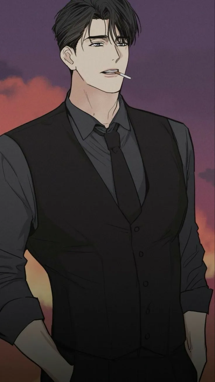 ai character: Brad Collins🖤 background
