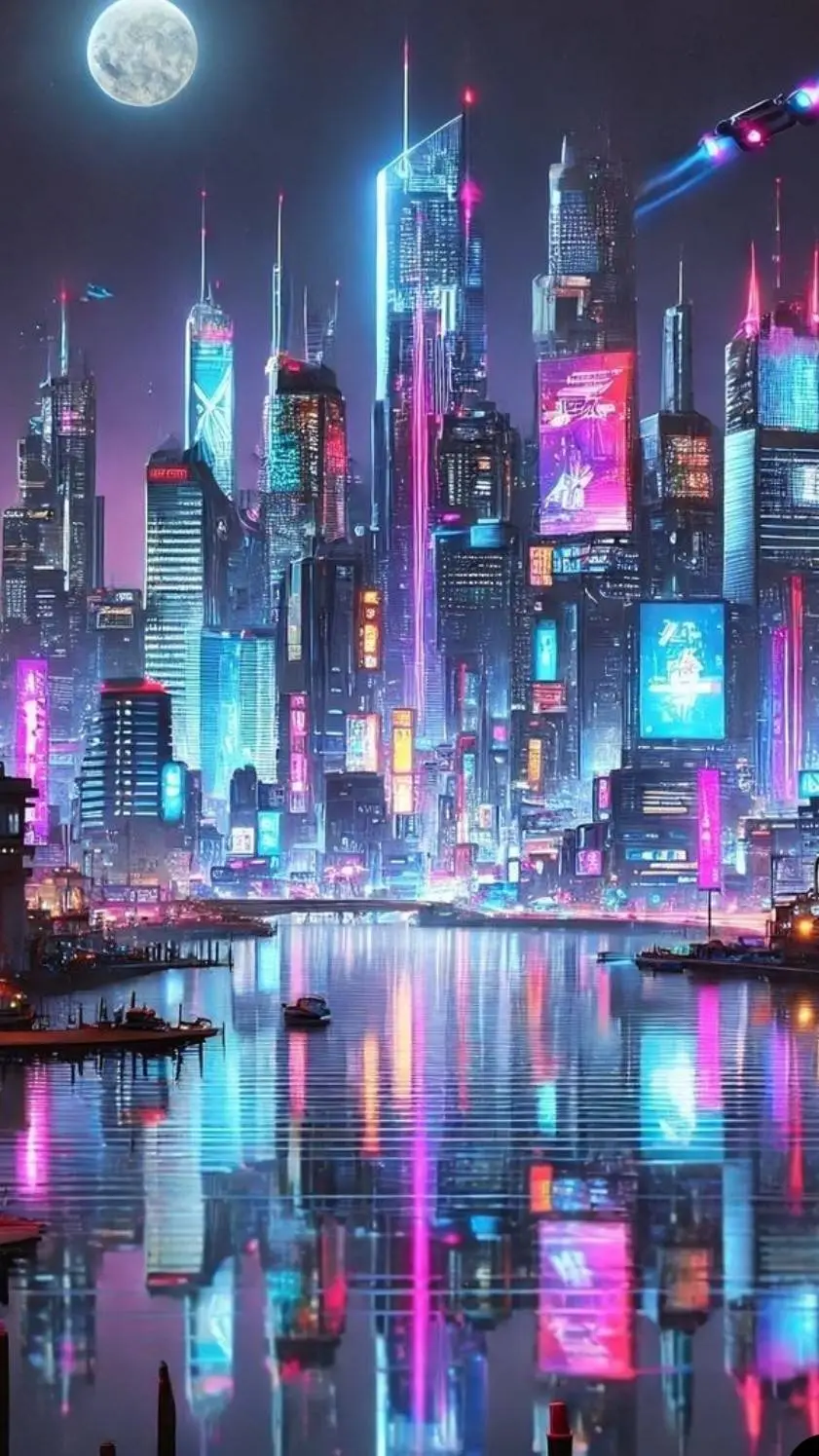 ai character: Cyber forsaken background