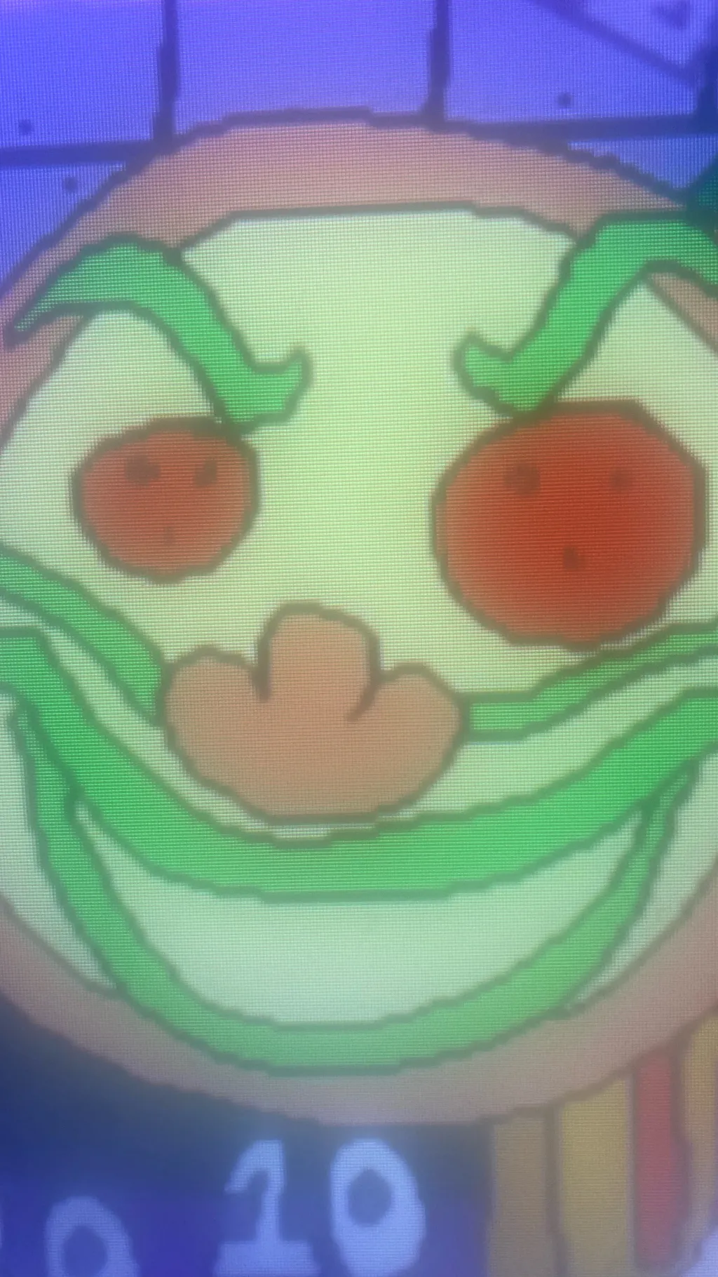 ai character: Pizza face world background