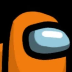 chat with ai character: Among Us orange
