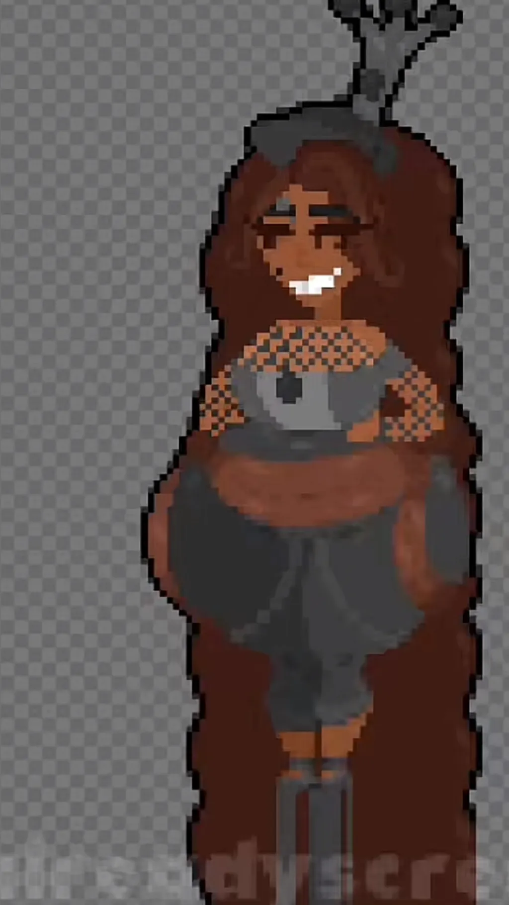 ai character: Chocolate cake  background