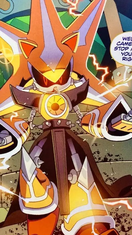 ai character: Metal sonic >:D  background