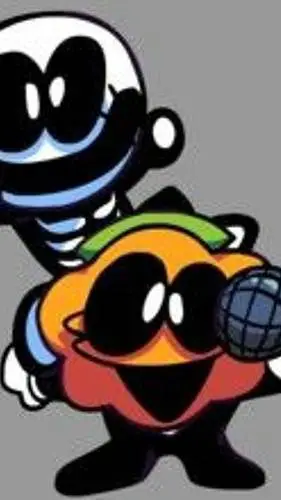 ai character: spooky kids  background