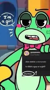 ai character: ribbit background