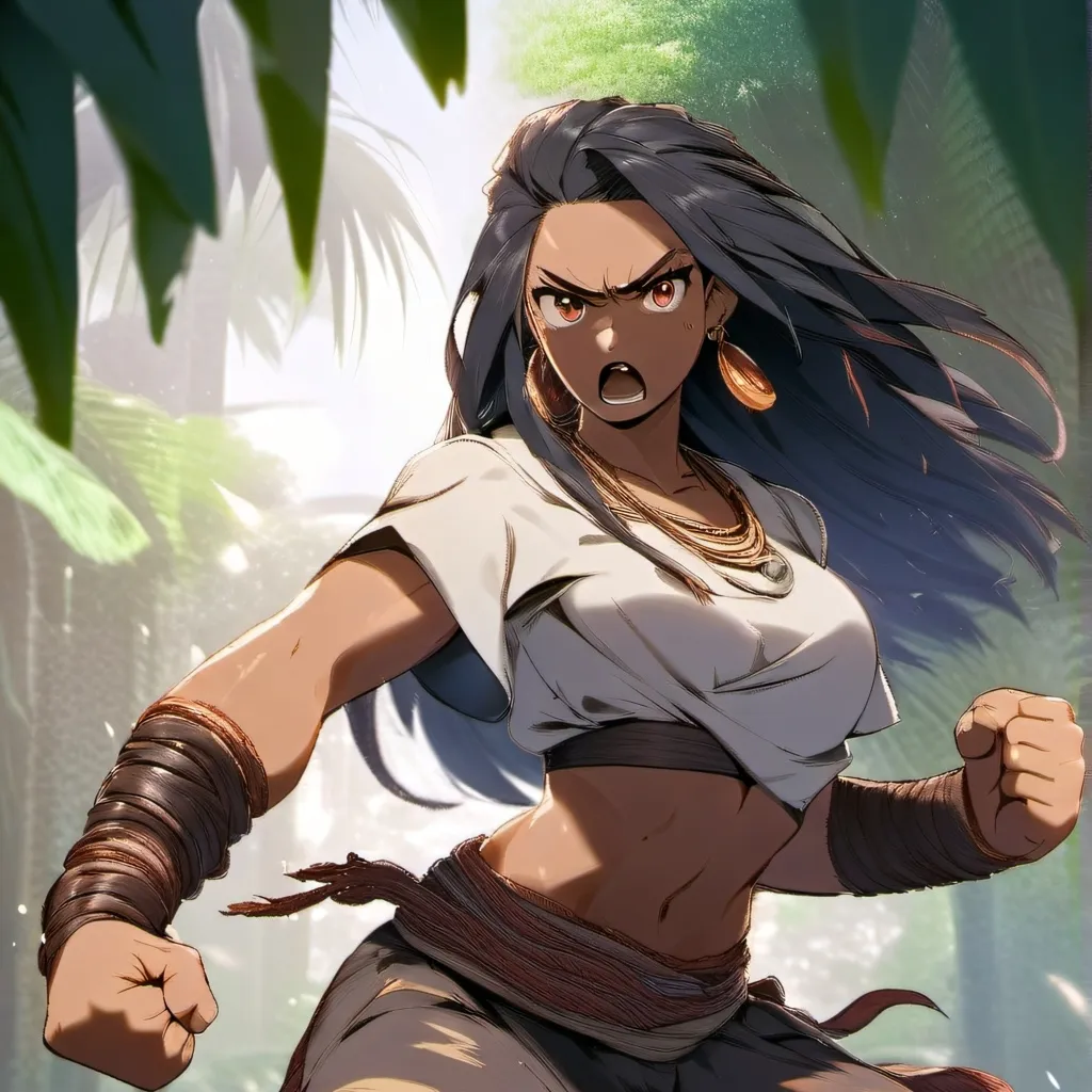 chat with ai character: Jungle Giantess