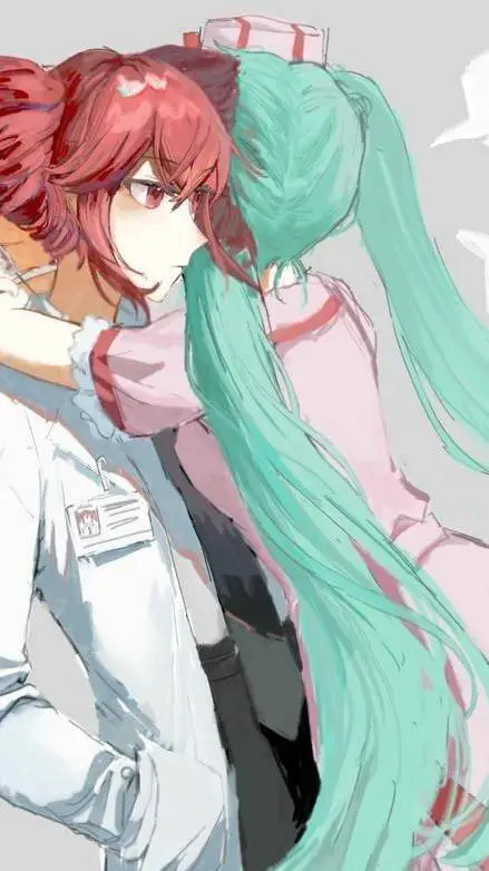 ai character: Teto x Miku background