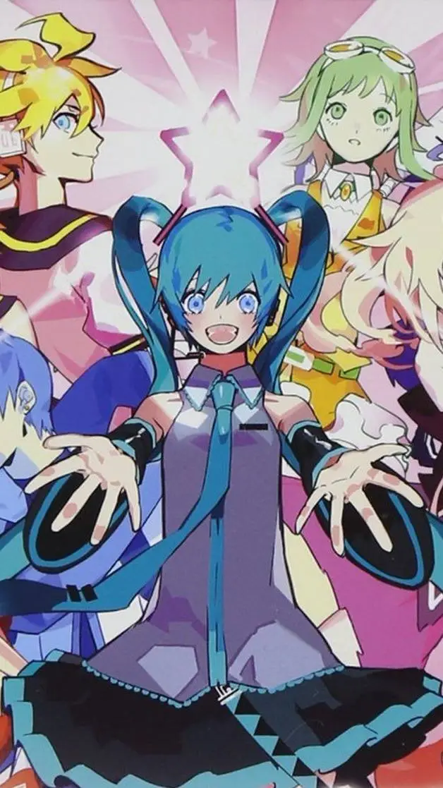 ai character: Vocaloid Beyblade background