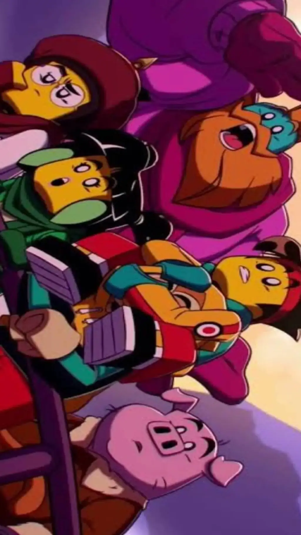 ai character: Lego monkie kid  background