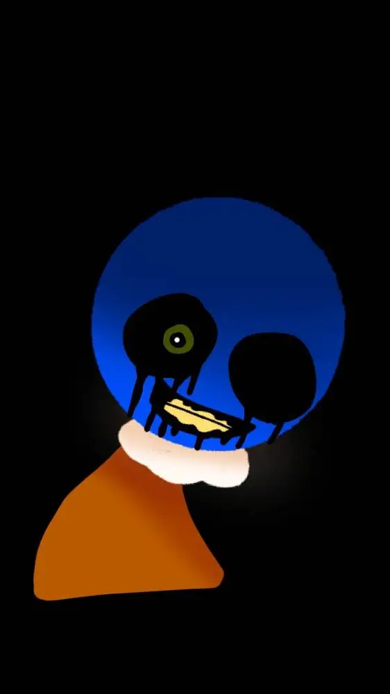 ai character: blue sprunki background