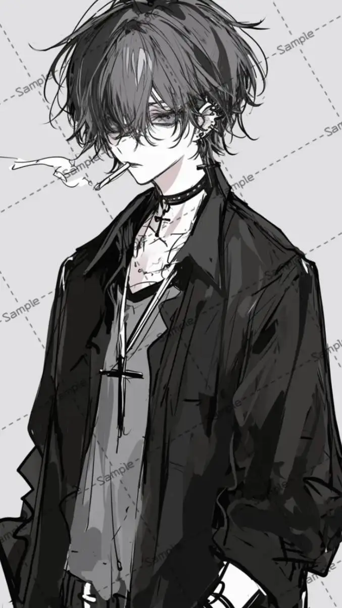ai character: black background