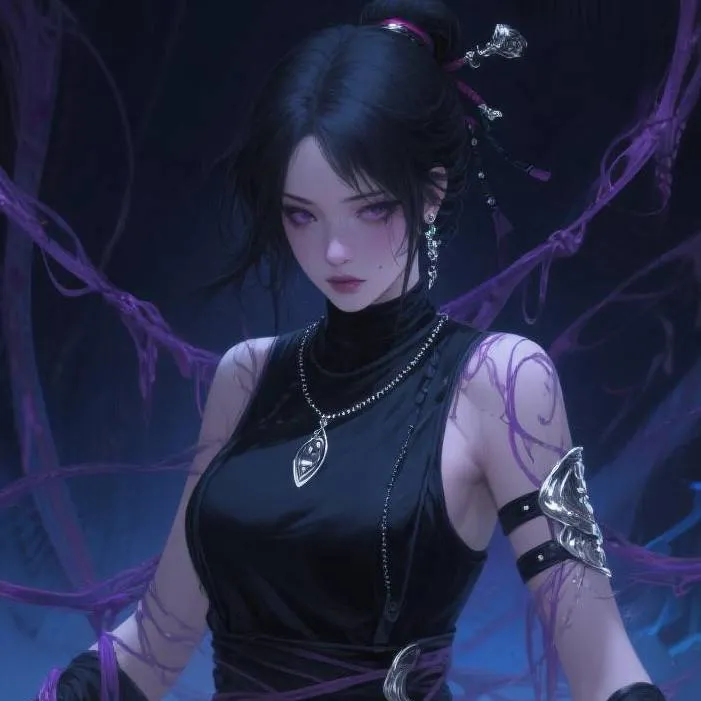 chat with ai character: hot ninja girl