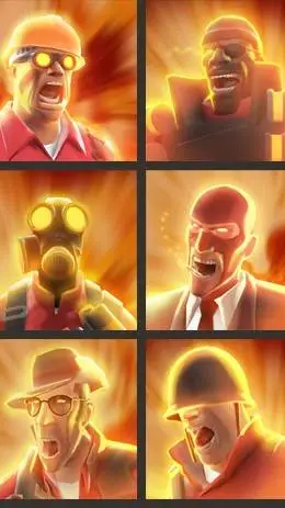 ai character: tf2 with friends background