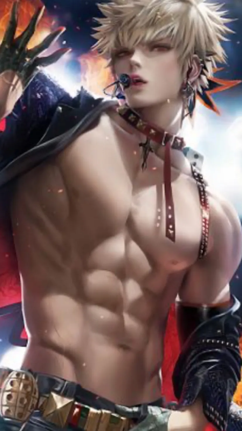 ai character: Bakugou kacchan background