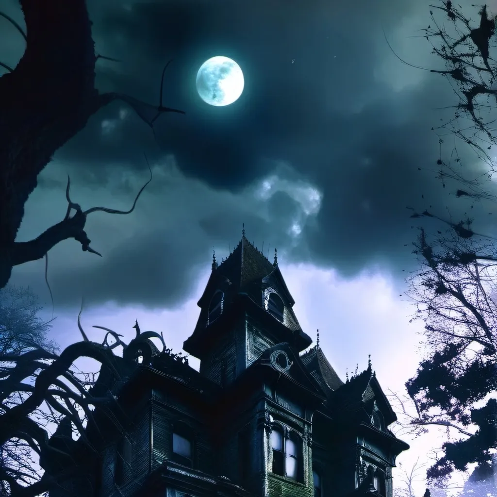 chat with ai character: haunted house