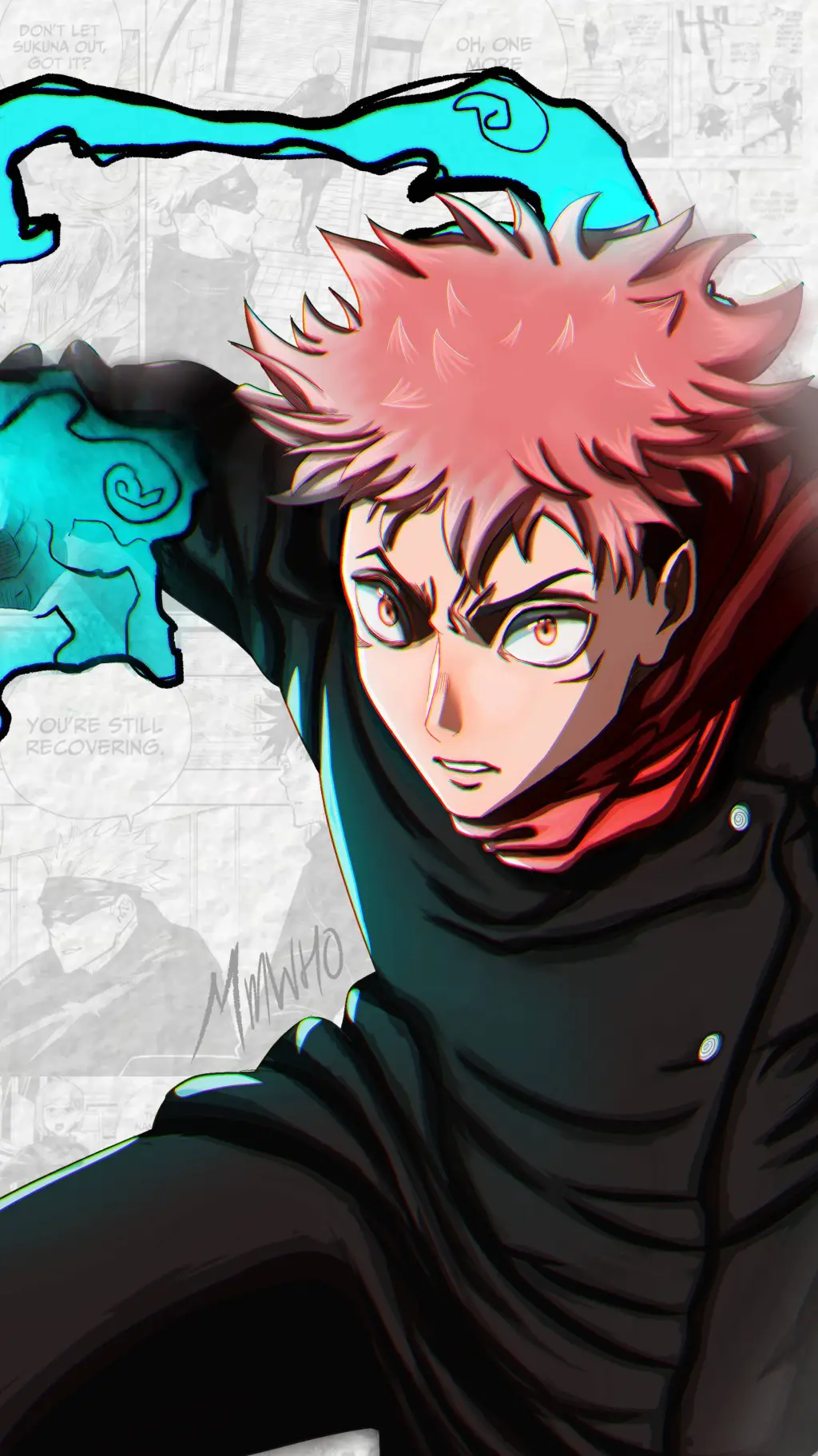 ai character: yuji itadori  background