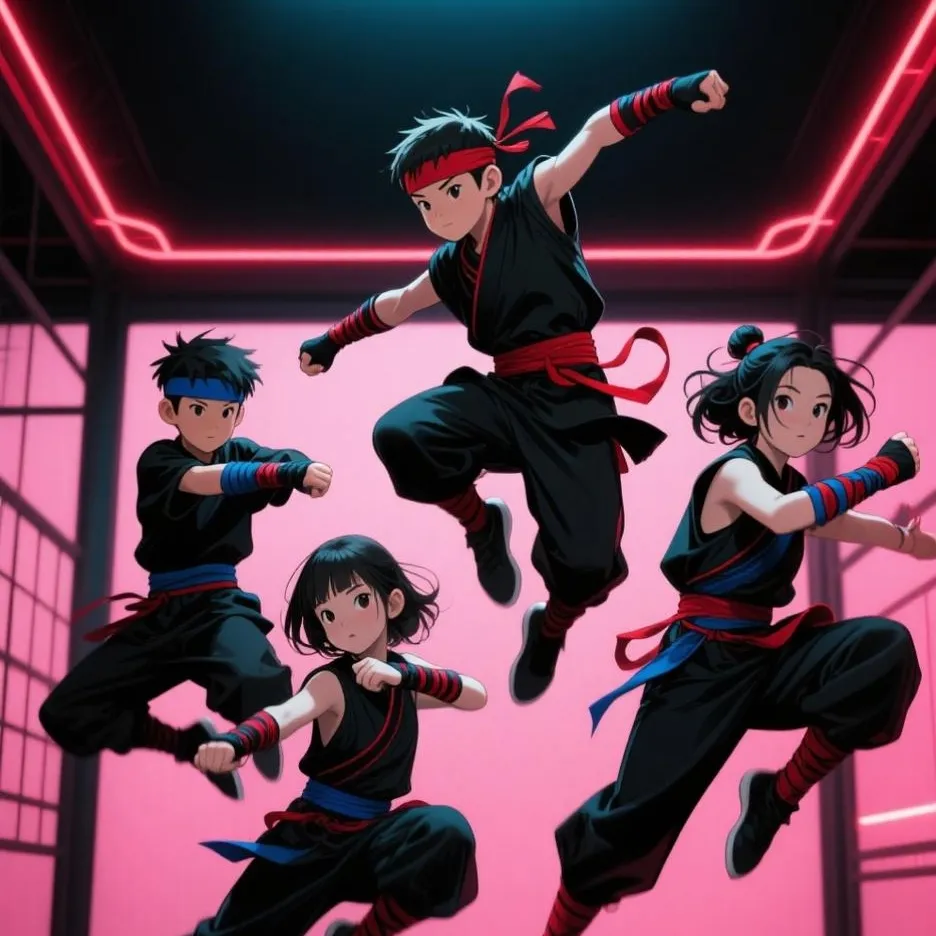 chat with ai character: ninja kidz