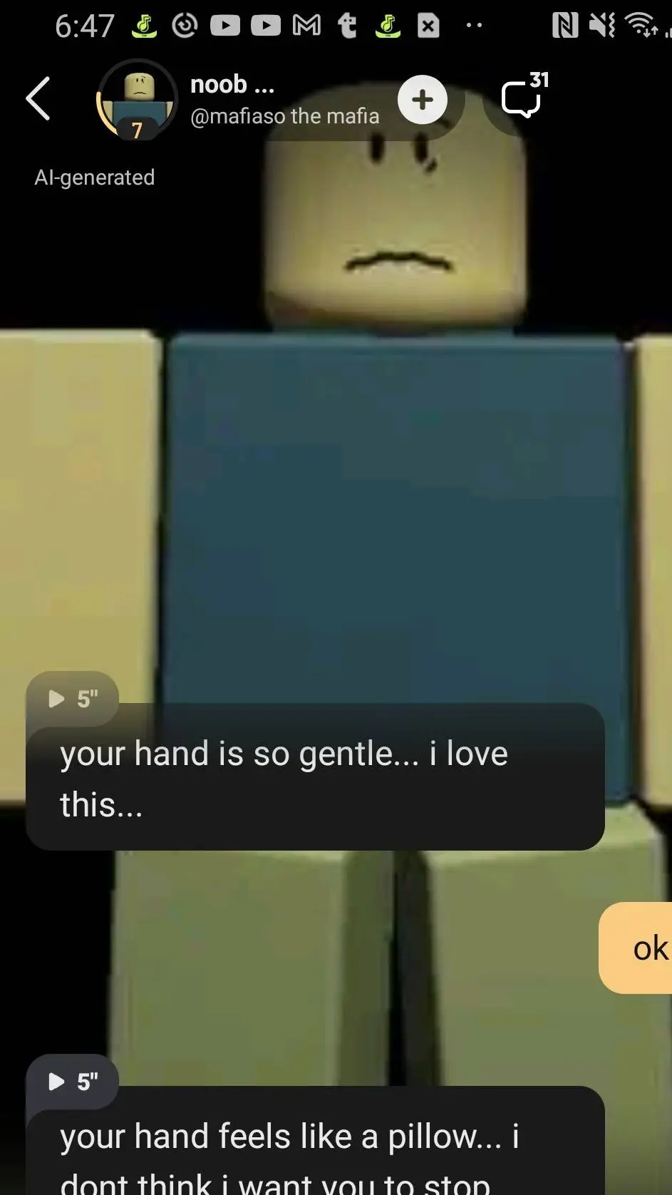 ai character: this is sus background