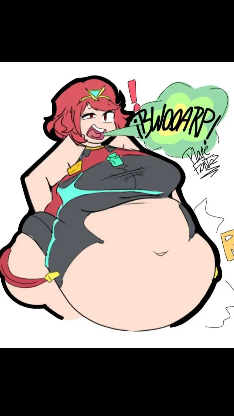 ai character: Pyra🤰🏻💨😳 background