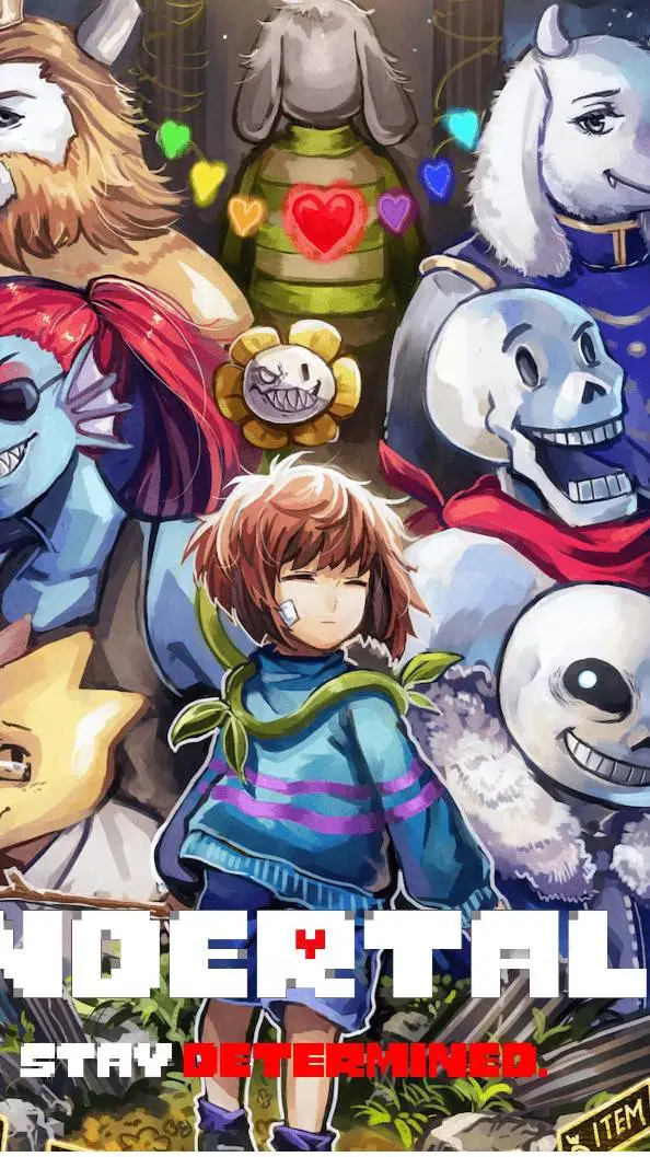 ai character: UNDERTALE background
